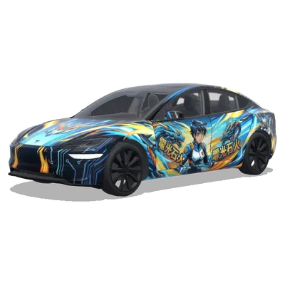 Anime – Tesla Model 3 wrap