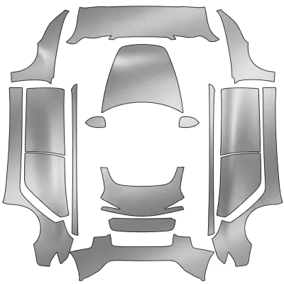Silberner Geist Folierung – Tesla Model 3 Wrap