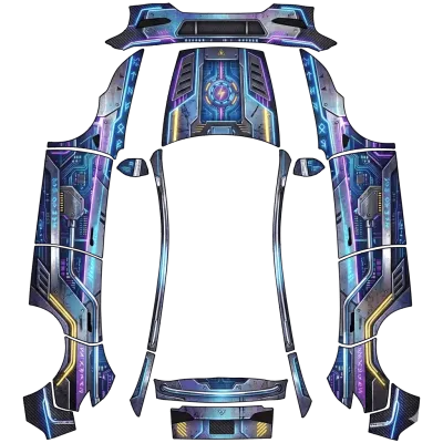 Cyberpunk 2 – Tesla Model Y wrap
