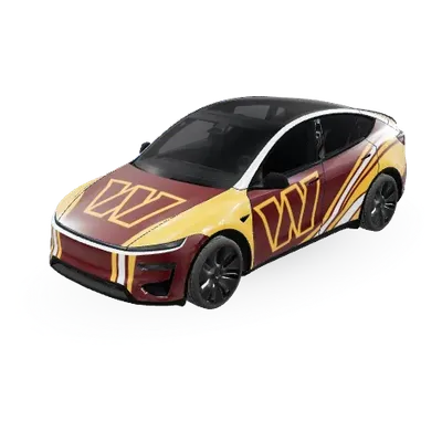 Washington Commanders – Tesla Model Y Wrap