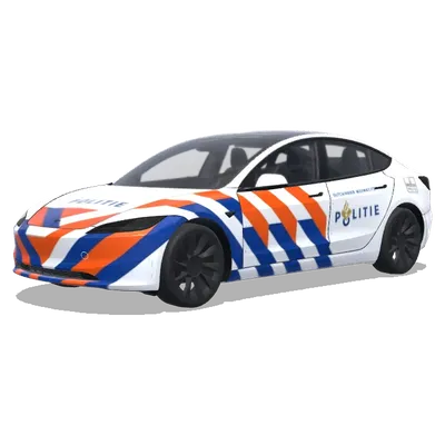 Голландская дорожная полиция (Dutch traffic police) – оклейка Tesla Model 3