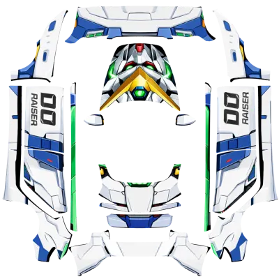 ガンダム00 レイザー (Gundam00Raiser) – テスラ Model 3 ラッピング