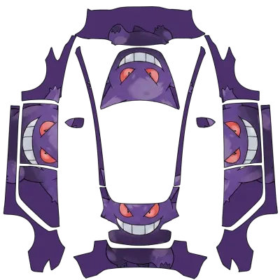 Ectoplasma violet (Gengar purple) – covering Tesla Model 3