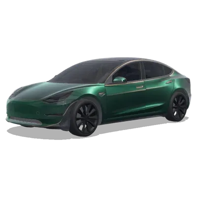 ボトルグリーン (Sporty and elegant bottle green) – テスラ Model 3 ラッピング