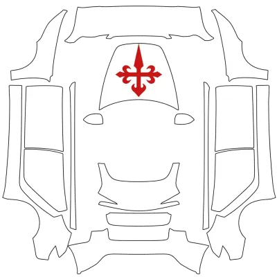 Order of Santiago – Tesla Model 3 wrap
