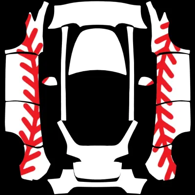 Baseball – Tesla Model Y wrap