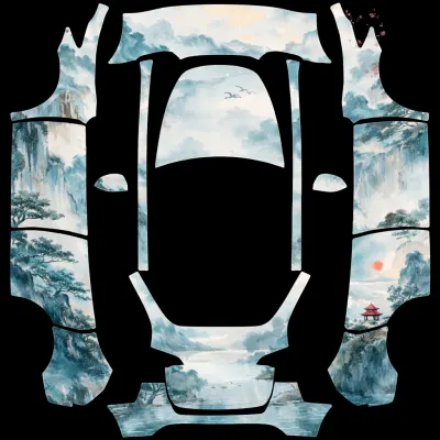 Berge (Mountains) – Tesla Model Y Wrap