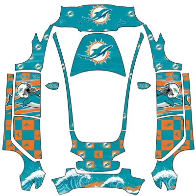 마이애미 돌핀스 (Miami Dolphins) – 테슬라 Model 3 랩핑