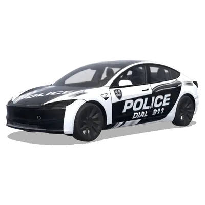 Полицейская собака K-9: Наберите 911 – оклейка Tesla Model 3