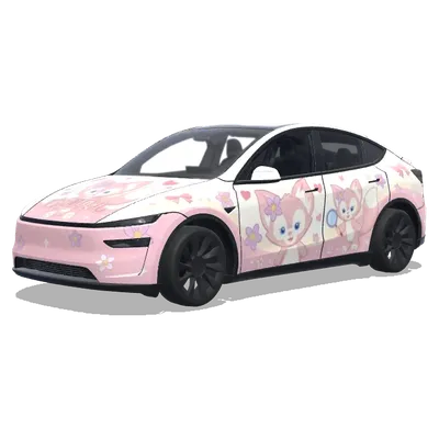 LinaBell Theme (我需要玲娜贝儿主题的) – Tesla Model Y wrap