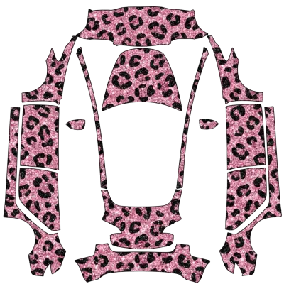 핑크 글리터 치타 (Pink glitter cheetah) – 테슬라 Model 3 랩핑
