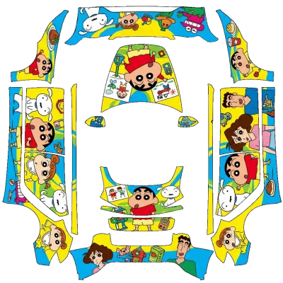 크레용 신짱 3 (Crayon ShinChan3) – 테슬라 Model 3 랩핑