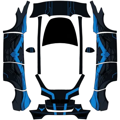 夜翼（Nightwing） – 特斯拉 Model Y 塗裝