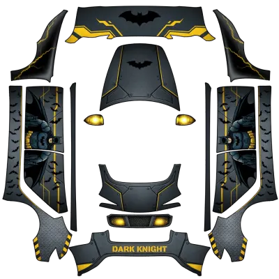 バットモービル (Batmobile) – テスラ Model 3 ラッピング