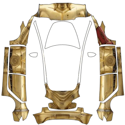 C-3PO (C3P0) – 테슬라 Model 3 랩핑