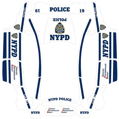 SEAN Polizei NY (SEAN-Police-NY) – Tesla Model Y L Wrap