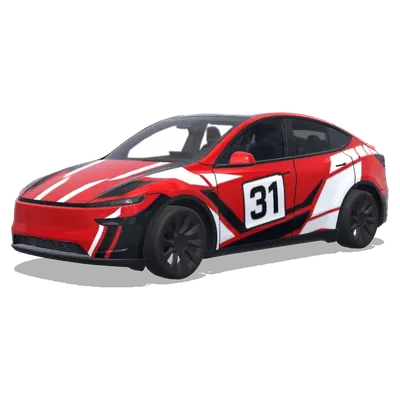 Rosso Corsa Rally – Tesla Model Y wrap