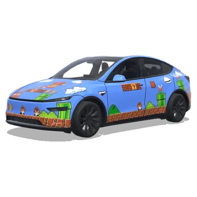 Super Mario Pixel (超级马里奥像素主题) – Tesla Model Y wrap