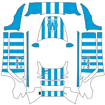 Olympique de Marseille – Tesla Model 3 Wrap