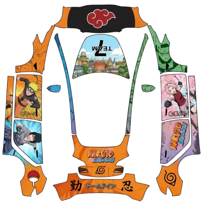 나루토 질풍전 (Naruto Shippuden) – 테슬라 Model 3 랩핑