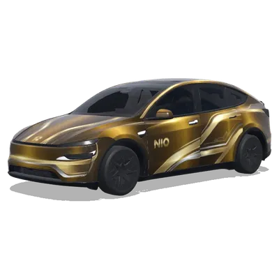 NIO ES9 Doré (Golden NIO ES9 Design) – covering Tesla Model Y L