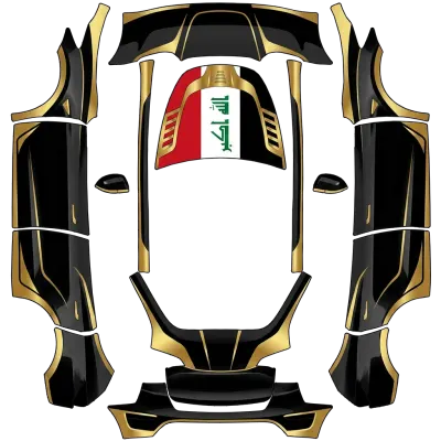 Ирак IQ 2 (iraq iq 2) – оклейка Tesla Model Y