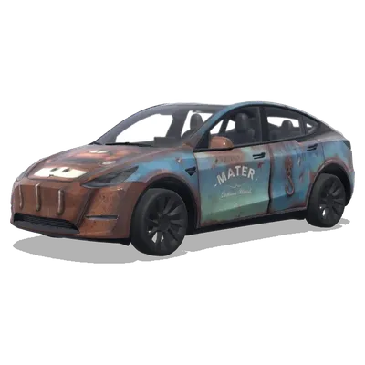 板牙（Mater from Cars） – 特斯拉 Model Y 塗裝