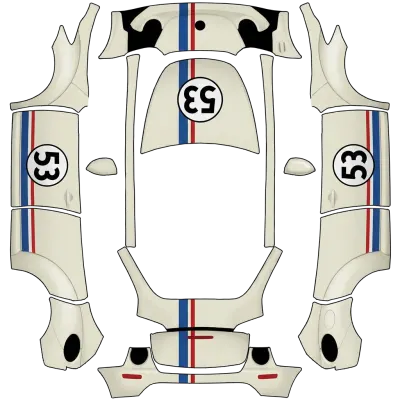 Herbie der Käfer (Herbie the beatle 53) – Tesla Model Y Wrap