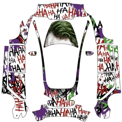 Джокер Тёмный рыцарь (Joker Dark Knight) – оклейка Tesla Model 3