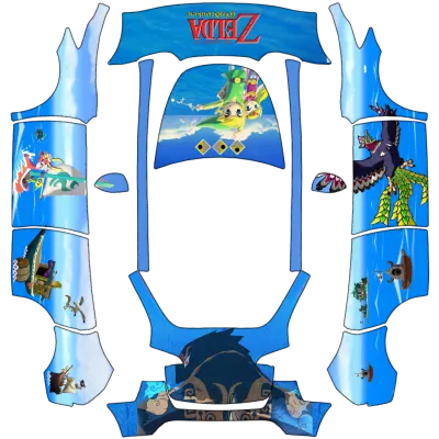 젤다 바람의 지휘봉 (Update_Zelda_Wind_Waker) – 테슬라 Model Y 랩핑