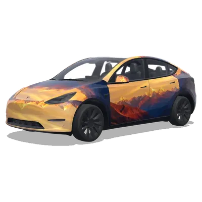 Sonnenbeschienener Berg (日照金山) – Tesla Model Y Wrap