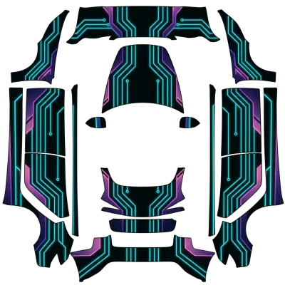 創：戰紀（Tron legacy） – 特斯拉 Model 3 塗裝