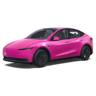Heißrosa Vollfolierung – Tesla Model Y Wrap