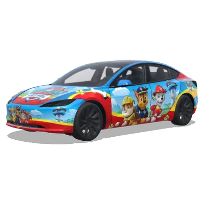 汪汪隊立大功（PAW Patrol.） – 特斯拉 Model 3 塗裝