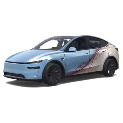 Elegant Glacier Blue – Tesla Model Y Wrap