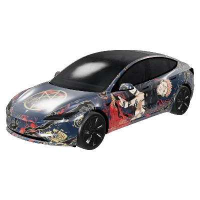 咒术回战2 – テスラ Model 3 ラッピング