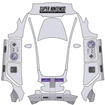 Super Nintendo – оклейка Tesla Model 3