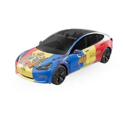 Moldawien (Moldova) – Tesla Model 3 Wrap