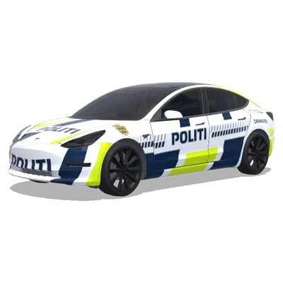 Датская полиция (danish-policecar) – оклейка Tesla Model 3