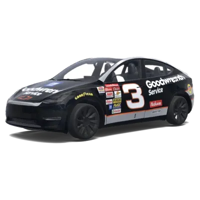 Dale Earnhardt Goodwrench 3. – Tesla Model Y wrap