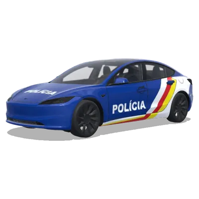 Словацкая полиция (slovak police car) – оклейка Tesla Model 3