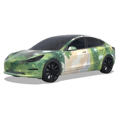 Studio Ghibli Natur – Tesla Model 3 Wrap