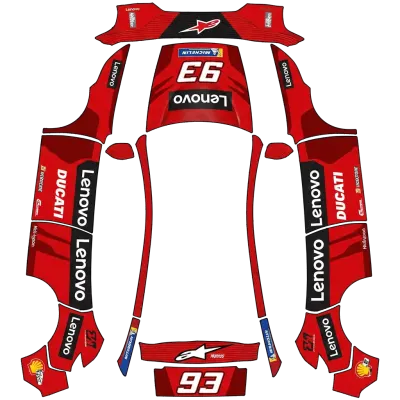 MM93 두카티 (MM93 Ducati) – 테슬라 Model Y 랩핑