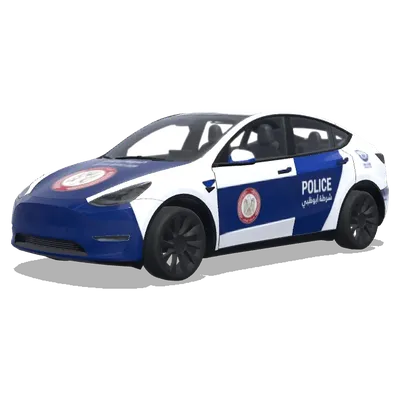 Полиция Абу-Даби (Abu Dhabi Police) – оклейка Tesla Model Y