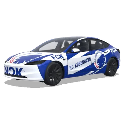 哥本哈根足球俱乐部（The danish football club F.C. Copenhagen） – 特斯拉 Model 3 涂装