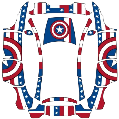 Captain America – covering Tesla Model Y L