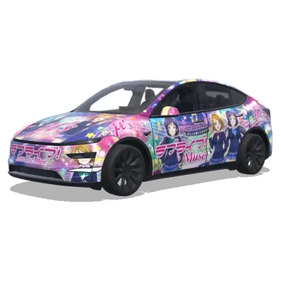 라이브 라이브 뮤즈 이타샤 (DO itasha of live live muse) – 테슬라 Model Y 랩핑
