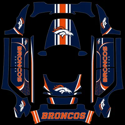 丹佛野马2（Denver Broncos 2） – 特斯拉 Model 3 涂装