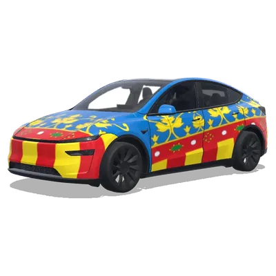Валенсия Сеньера (Valencia Senyera) – оклейка Tesla Model Y