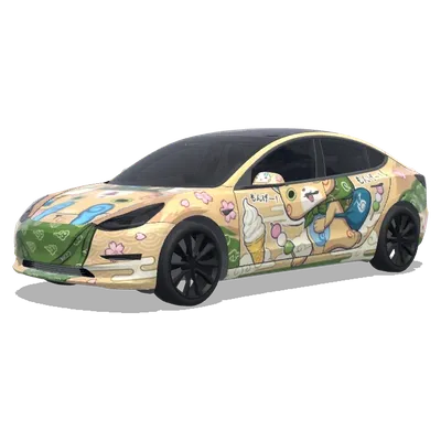 Koma-san (コマさん) – Tesla Model 3 wrap